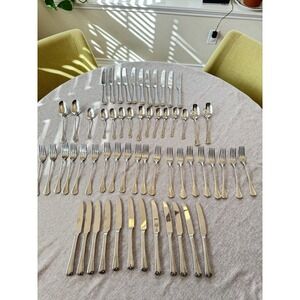 Oneida Cabana Stainless Steel Flatware 18/8 Round Tip Glossy - Disc. 58 Pcs